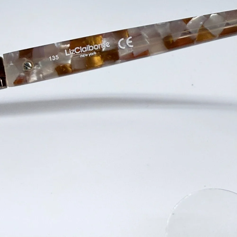 Liz Claiborne 359 0JDF Eyeglasses Copper Brown Tortoise Semi-Rimless Frames 135
